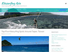 Tablet Screenshot of kitesurfing-asia.com